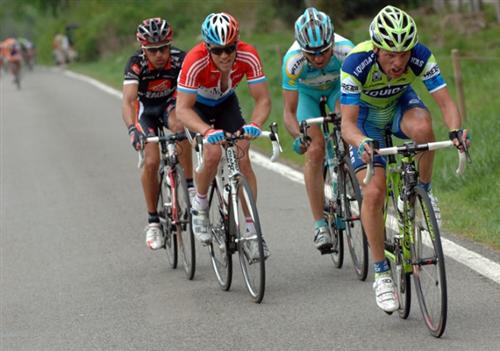 A break away in the 2007 Fleche Wallone.  Picture from velonews.com